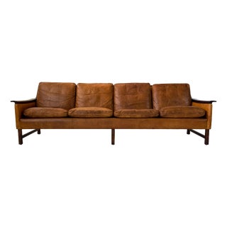 Minerva 4-Seater Sofa by Torbjørn Afdal for Bruksbo, Norway, 1960 For Sale