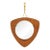 Mid Century Danish Teak & Brass Mirror For Sale