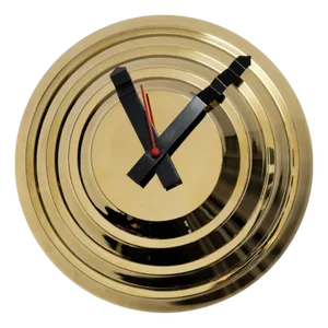 Carl Auböck Model #4629 'Stufenuhr' Brass Wall Clock