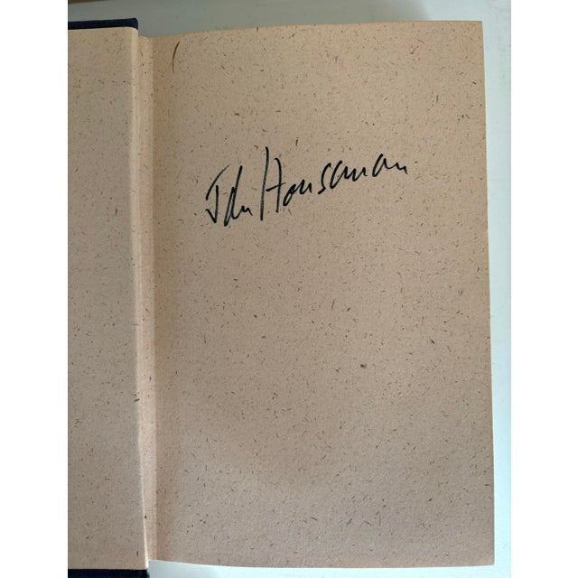 1970s 1970s Signed John Houseman Front & Center Hardcover in Dustcover Book For Sale - Image 5 of 12