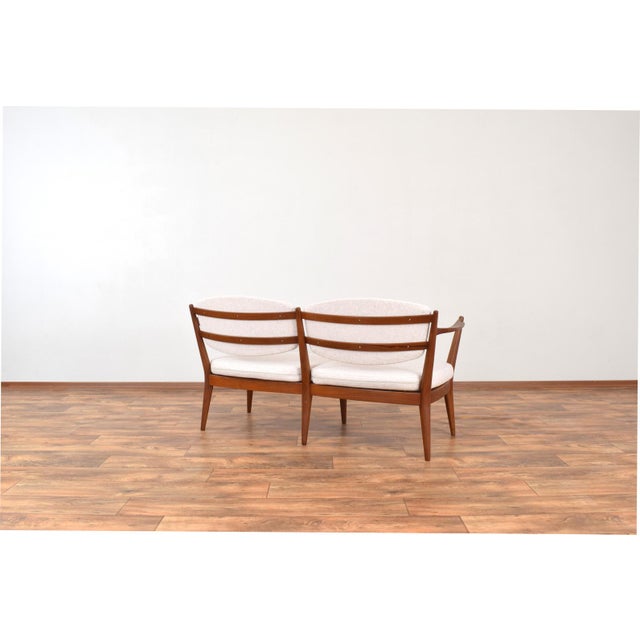 Beige Norwegian Teak Sofa by Fredrik A. Kayser & Adolf Relling for Arnestad Bruk, 1950s For Sale - Image 8 of 12