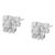 .925 Sterling Silver 1/2 Cttw Round-Cut Diamond Stud Earrings (I-J Color, I1-I2 Clarity) For Sale - Image 4 of 6