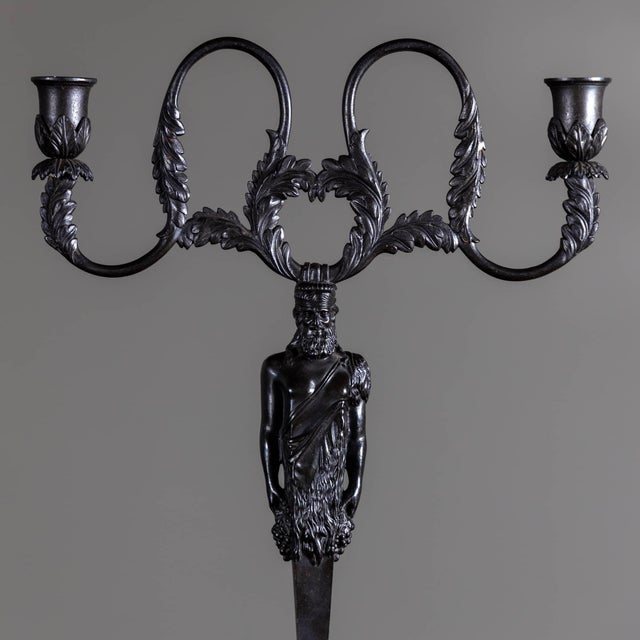 Karl Friedrich Schinkel Berlin Iron Candleholder after Karl Friedrich Schinkel, 19th Century For Sale - Image 4 of 7
