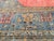19th Century Oversized Persian Khorassan Rug, Hand-Knotted Wool, Floral Pattern, Red & Blue, 11’ X 16’ For Sale - Image 4 of 18