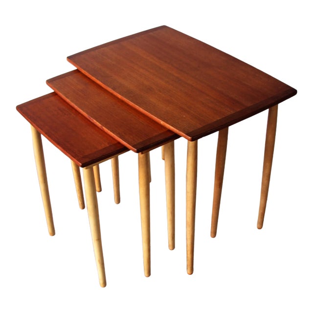 1960s Nesting Tables by George Nelson for Herman Miller - Set of 3 For Sale