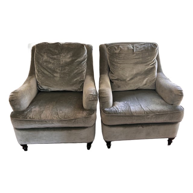 Pair of Century Furniture Club Chairs For Sale