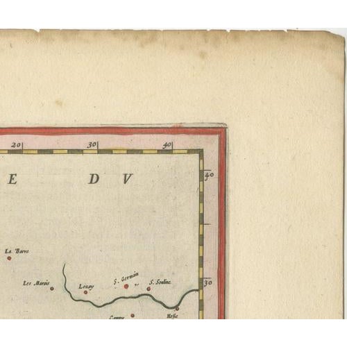 Copper Antique Blaeu Map of Saintonge, Angoumois and La Rochelle, 1642 For Sale - Image 8 of 12