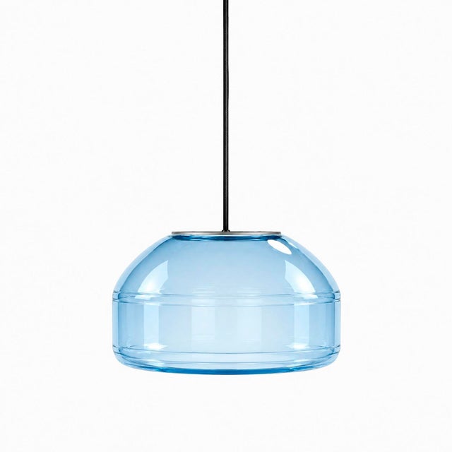 Not Yet Made - Made To Order Aqua Blown Glass Pendant Light by Artem Zakharchenko-Halytskyi For Sale - Image 5 of 6