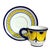 Stratificata Espresso Cup & Saucer | Hand-Painted Italian Espresso Set From Deruta For Sale In Chicago - Image 6 of 8