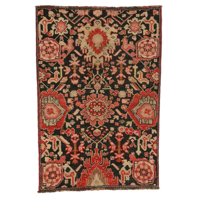 Mid 20th Century Vintage Turkish Oushak Rug - 02'10 X 04'01 For Sale In Dallas - Image 6 of 6
