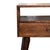 Solid Chestnut Night Table With Brass Details For Sale In Philadelphia - Image 6 of 8