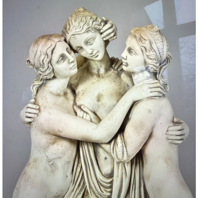 This sculpture depicts three young ladies (the Three Graces) and makes a wonderful garden decoration. Its dimensions are...