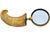 One-of-a-kind impressive antique magnifying glass, meticulously handcrafted of solid brass and natural horn, and well-made...