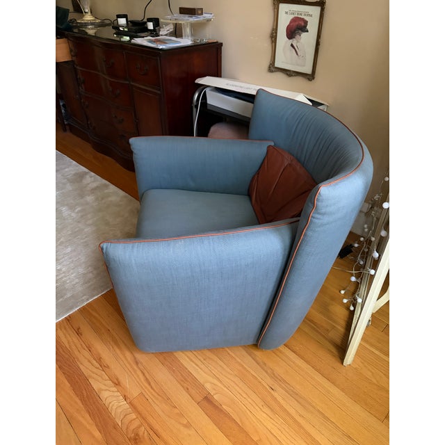 The Gamma Arredamenti Tulip Swivel Chair For Sale - Image 11 of 12