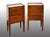 Antique Louis XVI Neapolitan Bedside Tables in Walnut Burl with Breccia Tops, 18th Century, Set of 2 For Sale - Image 5 of 5