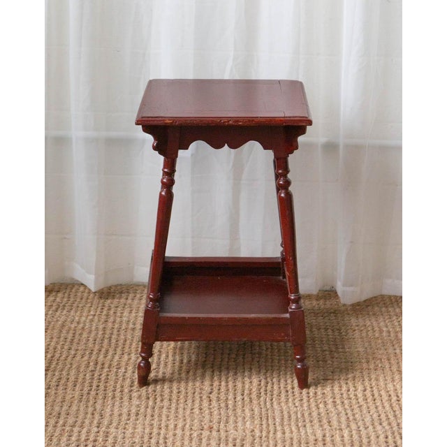Early 20th Century Antique Painted Oak Side Table For Sale - Image 5 of 15