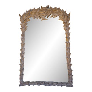 Palm and Berry Serge Roche Style Wall Mirror For Sale
