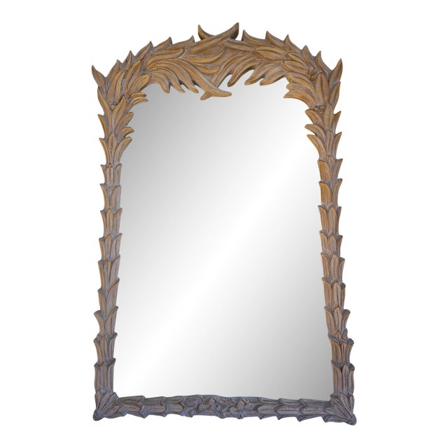 Palm and Berry Serge Roche Style Wall Mirror For Sale