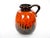 Mid-Century West German Glazed Porcelain Vase, Orange /Brown, Black 12" Tall For Sale - Image 11 of 11