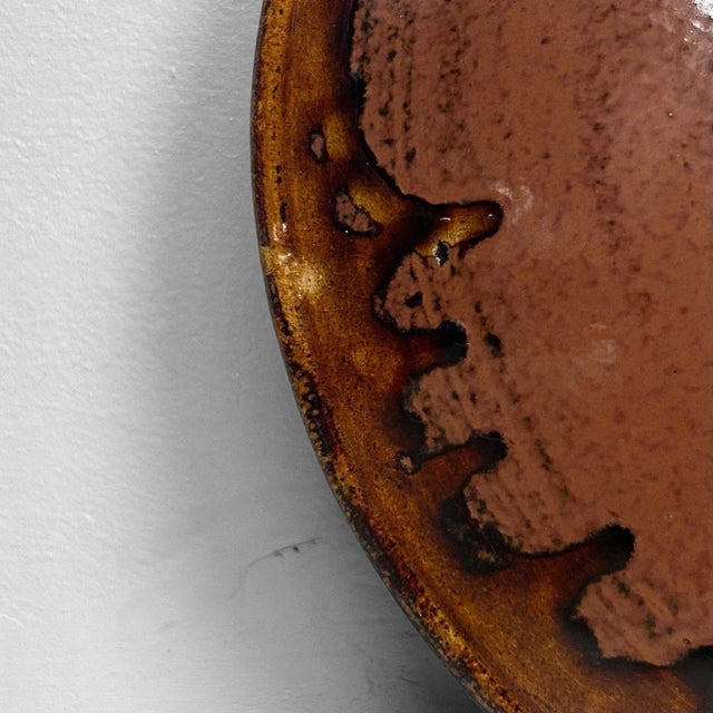 Ceramic Japanese Ceramic Plate, 1970 For Sale - Image 7 of 17