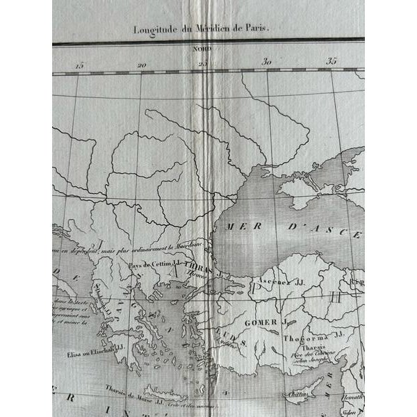 Geography of the Hebrews Table of the Dispersion of Noah's Children, 1837 For Sale - Image 4 of 10