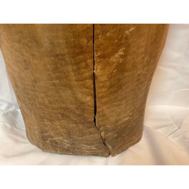 This is a large unusual antique wood carving that stands almost 3 feet tall. Possible African in origin. I have only seen...