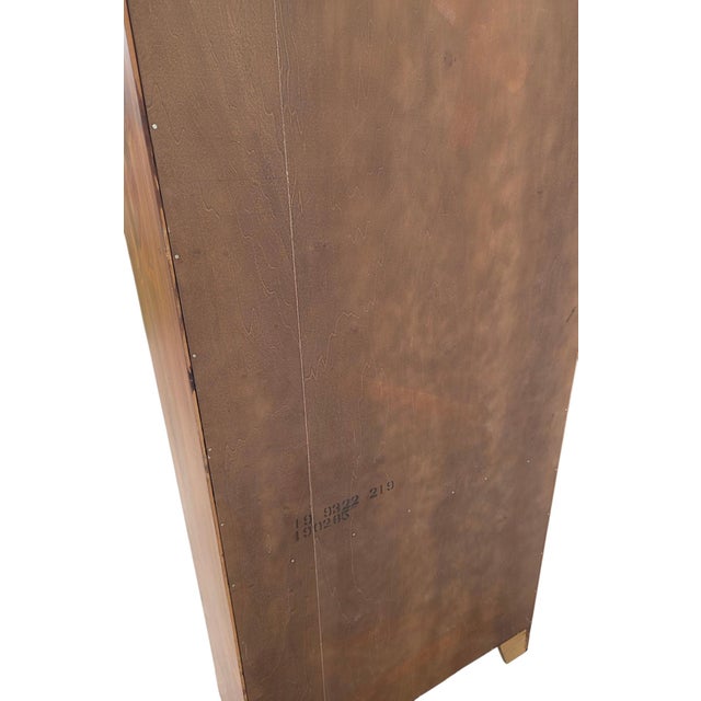 Wood Ethan Allen Country Craftsman Bookshelf Cabinet Shelf Display Knotty Pine Hutch For Sale - Image 7 of 14