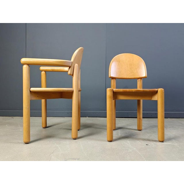Pine Wood Dining Chairs by Rainer Daumiller for Hirtshals Savvaerk, 1980s, Set of 6 For Sale - Image 3 of 15