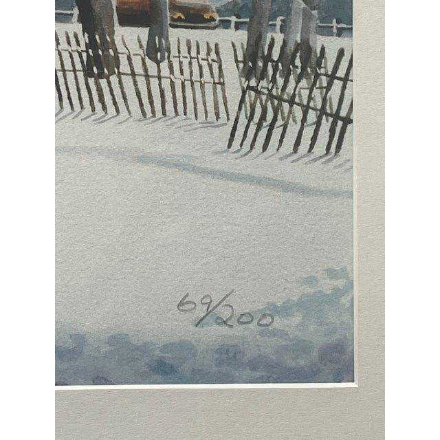 Late 20th Century Central Park Scene Original Limited Edition Print For Sale - Image 4 of 5