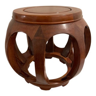 1960s Vintage Chinese Rosewood Stool Stand For Sale