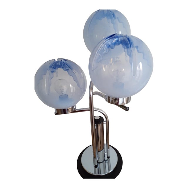 Glass 3-Light Desk Lamp from Mazzega, 1970s For Sale - Image 7 of 15