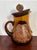1970s 1970s Spanish Revival Amber Glass Sangria Pitcher & 6 Mugs, 7 Pieces For Sale - Image 5 of 8