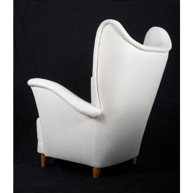 Scandinavian Wingback Easy Chair, 1952 For Sale - Image 9 of 18