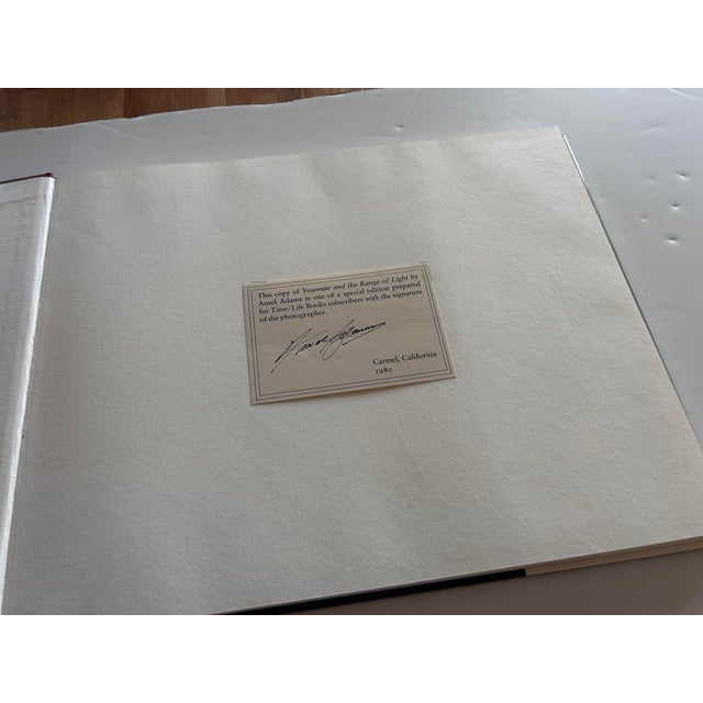 Signed Vintage Ansel Adams’ “Yosemite & the Range of Light”coffee Table