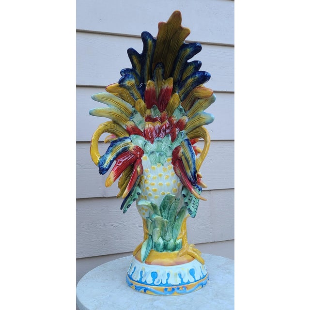 Mustard Last Chance!Vintage Fitz and Floyd Ricamo Collection Kitchen Rooster Figure For Sale - Image 8 of 13