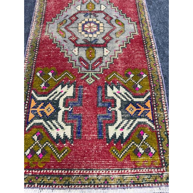 Contemporary Turkish Yastik Rug 1'7" x 3'3" For Sale - Image 3 of 5