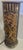 1840 Antique Ornate French Wooden Pedestal Column With Gold Highlights For Sale - Image 4 of 12