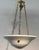 Art Deco Calcite Glass Pendent Light Fixture, 1920's - 1930's For Sale - Image 4 of 5