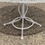 Vintage Russell Woodard Sculptura 53" Round Wrought Iron Patio Dining Table For Sale - Image 10 of 11