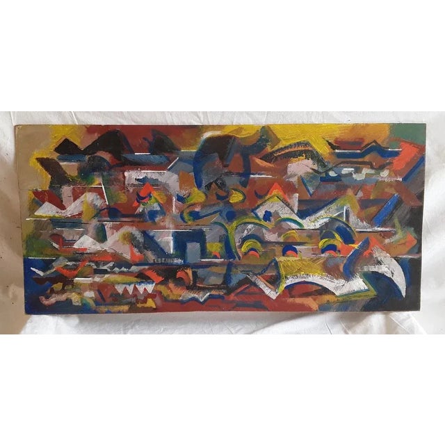 Norbert Louis, Lauf Band Bunt 2000, 1990s, Tempera on Cardboard For Sale - Image 3 of 5