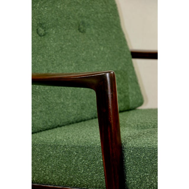 Vintage PRL Lounge Chair in Green Boucle, 1970s For Sale - Image 10 of 12