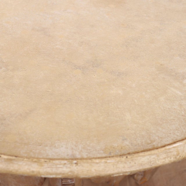 Brown Swedish Painted Lamp Table For Sale - Image 8 of 9