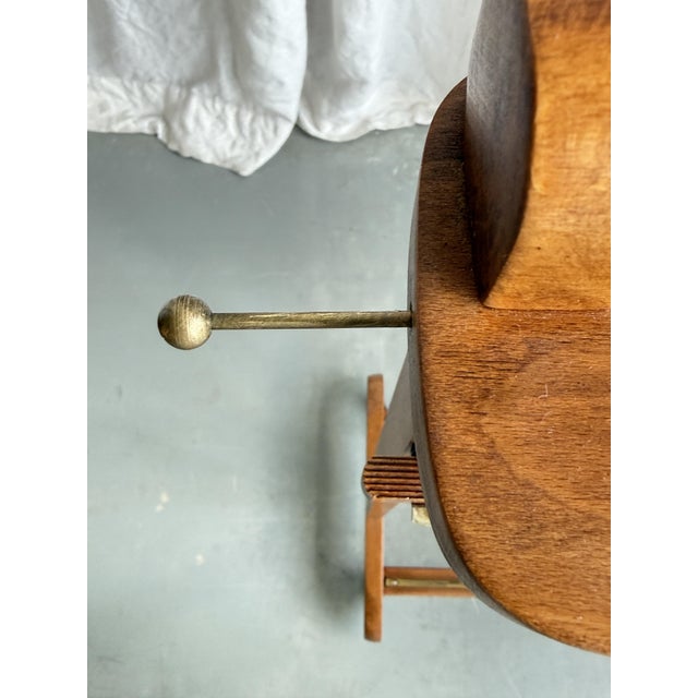 Mid-Century Modern Beech and Brass Valet Stand from Fratelli Reguitti, Italy, 1960s For Sale - Image 13 of 18