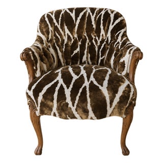 19th Century French Animal Print Armchairs (2 Available) For Sale