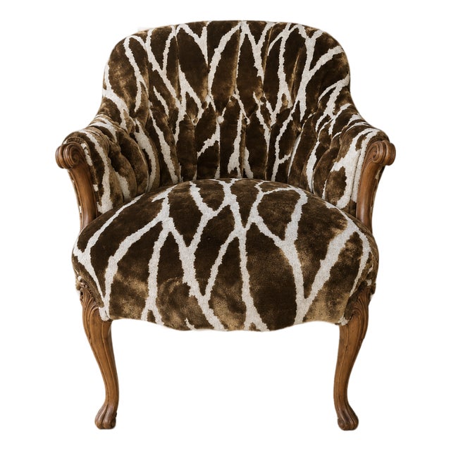 19th Century French Animal Print Armchairs (2 Available) For Sale