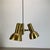 1970s 3-Spot Brass Tone Hanging Light by Koch and Lowy for OMI Lighting, Germany, 1970s For Sale - Image 5 of 18