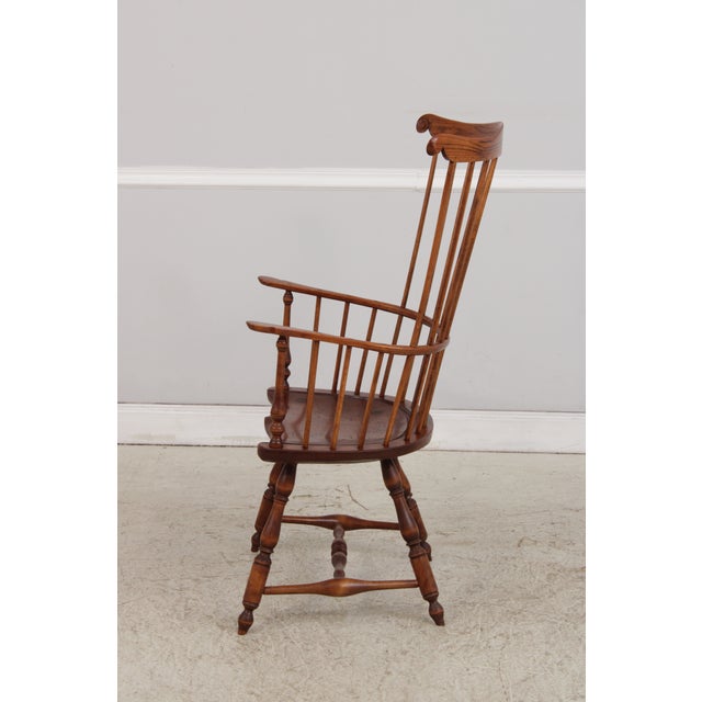 1980s Dr Dimes High Fan Back Windsor Armchair For Sale - Image 5 of 18