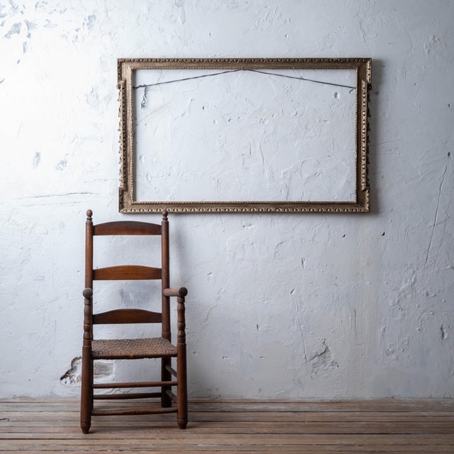 A George II palladian frame in the manner of William Kent, circa 1740. Later restored with glazed silver finish. rabbit:...