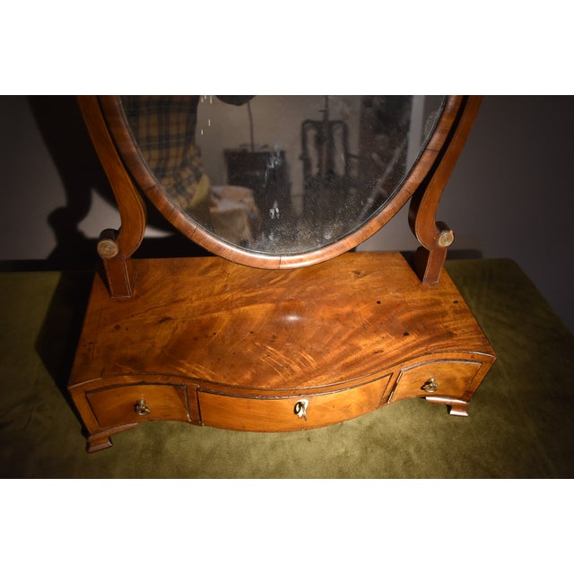 Brown George III Dressing Looking Glass, Circa 1785+ For Sale - Image 8 of 9