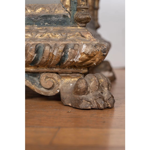 18th Century 18th Century Italian Painted and Parcel Gilt Reliquary Box For Sale - Image 5 of 13